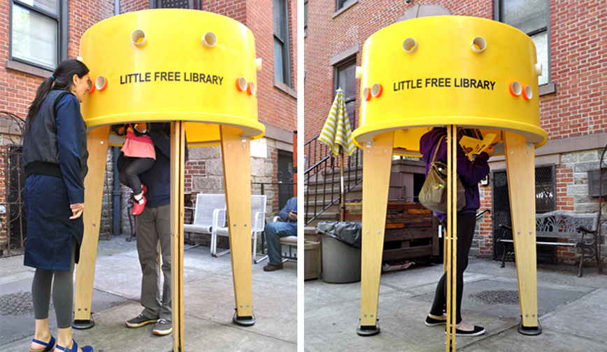  Little Free Library ห้องสมุดสาธารณะ กลางเมืองนิวยอร์ค